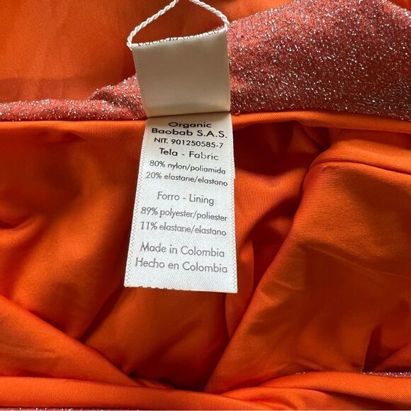 NWT BAOBAB Collection Asaka Maxi Dress in Gavea Tangerine Orange - Picture 13 of 14